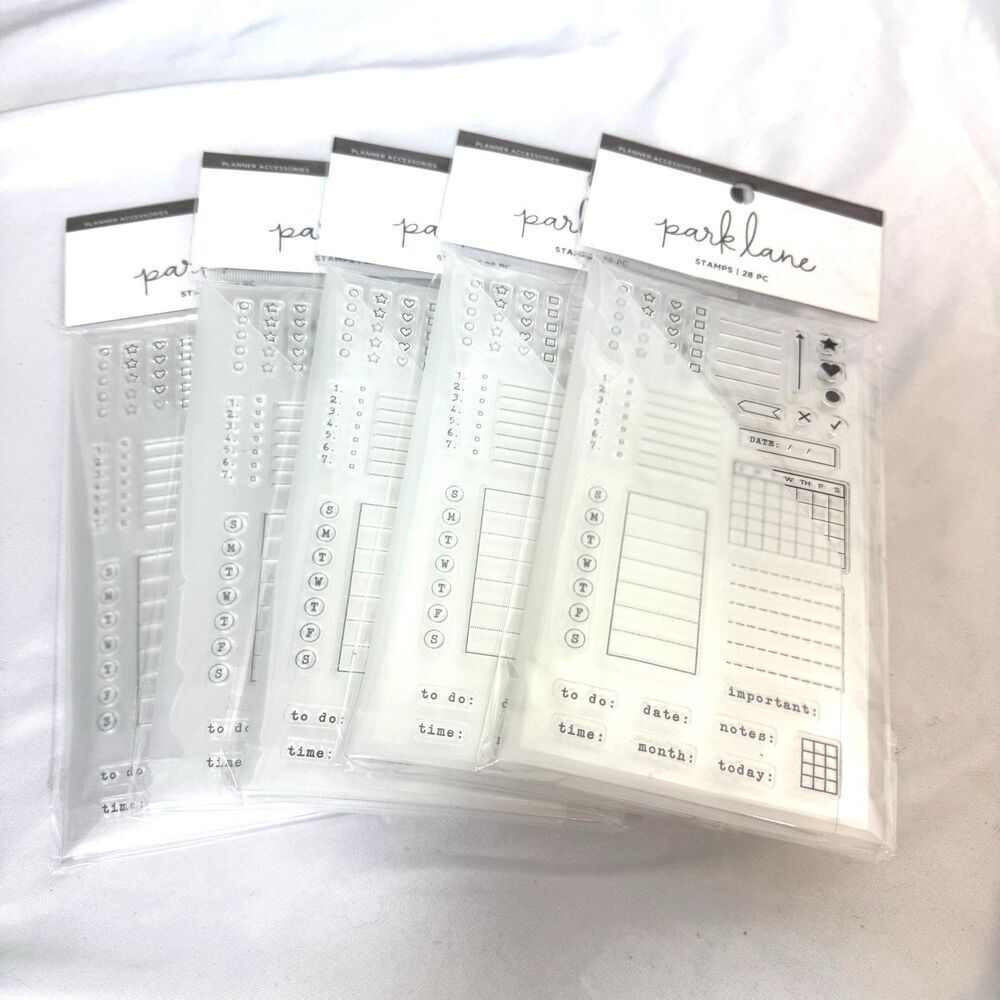 Set of Four Journaling Stamp Sets Park Lane Hampton Arts Crafts Scrapbook Cards